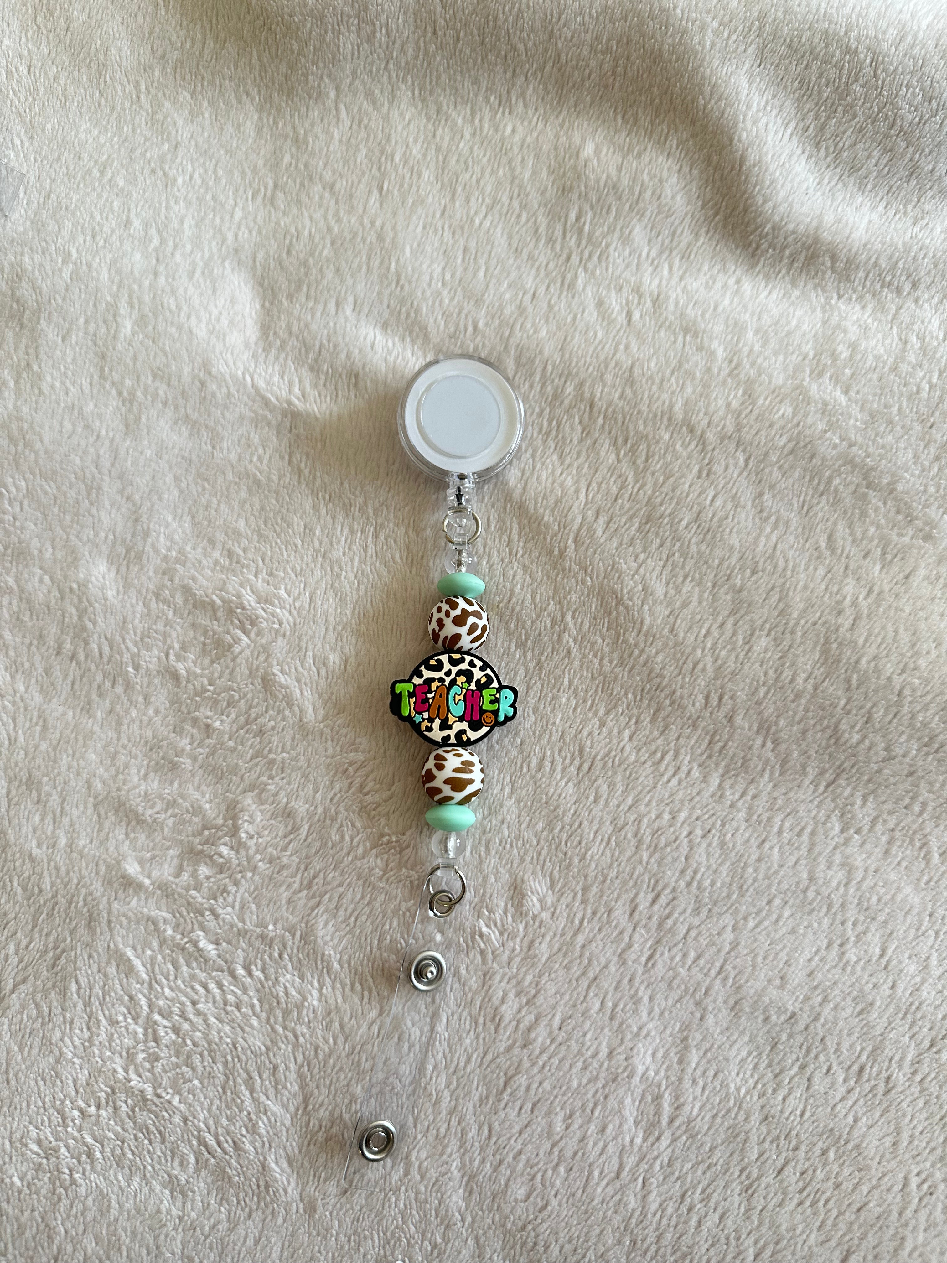 Teacher retractable ID holder