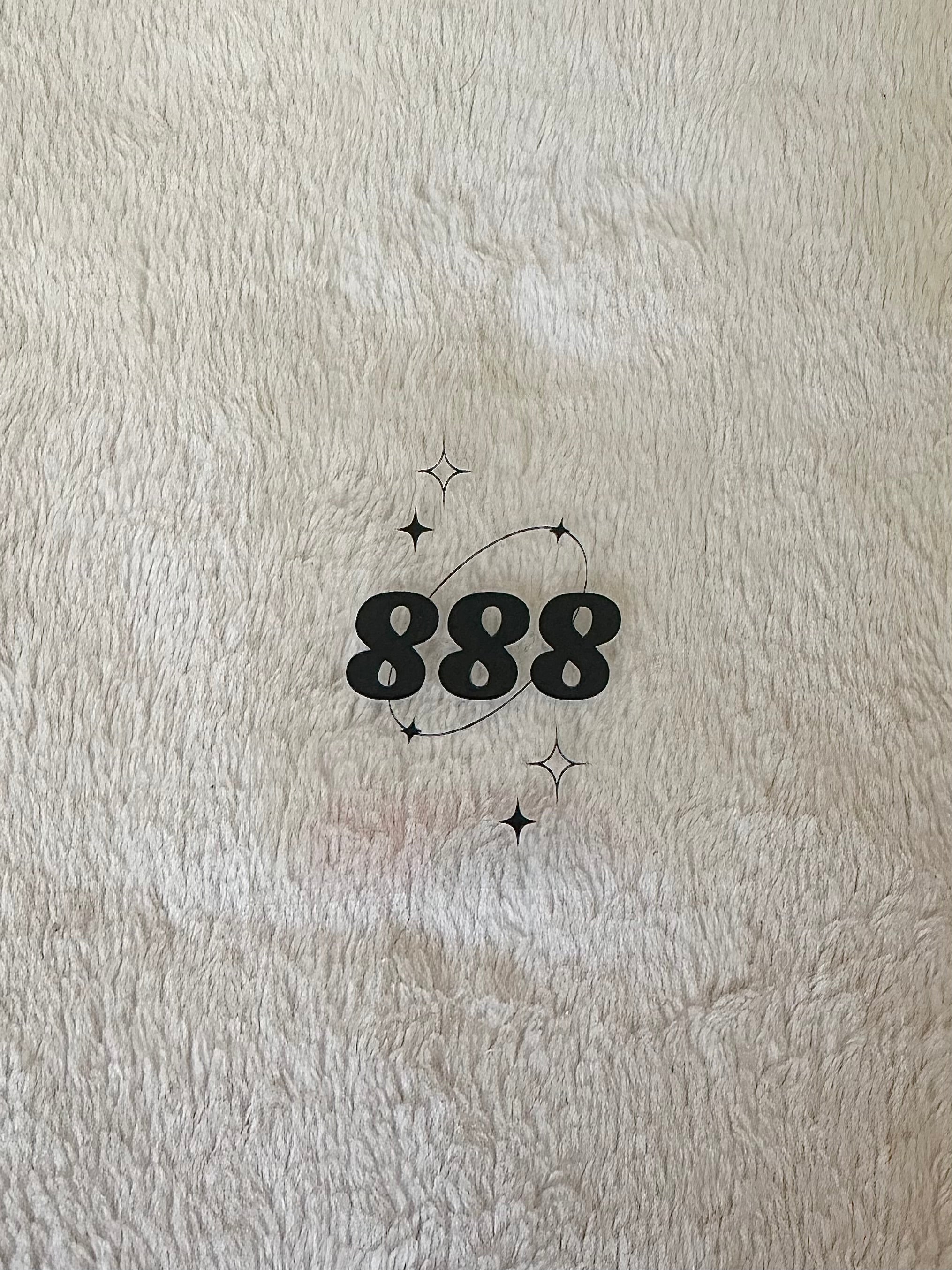 888 angel # decal for keychain ✨