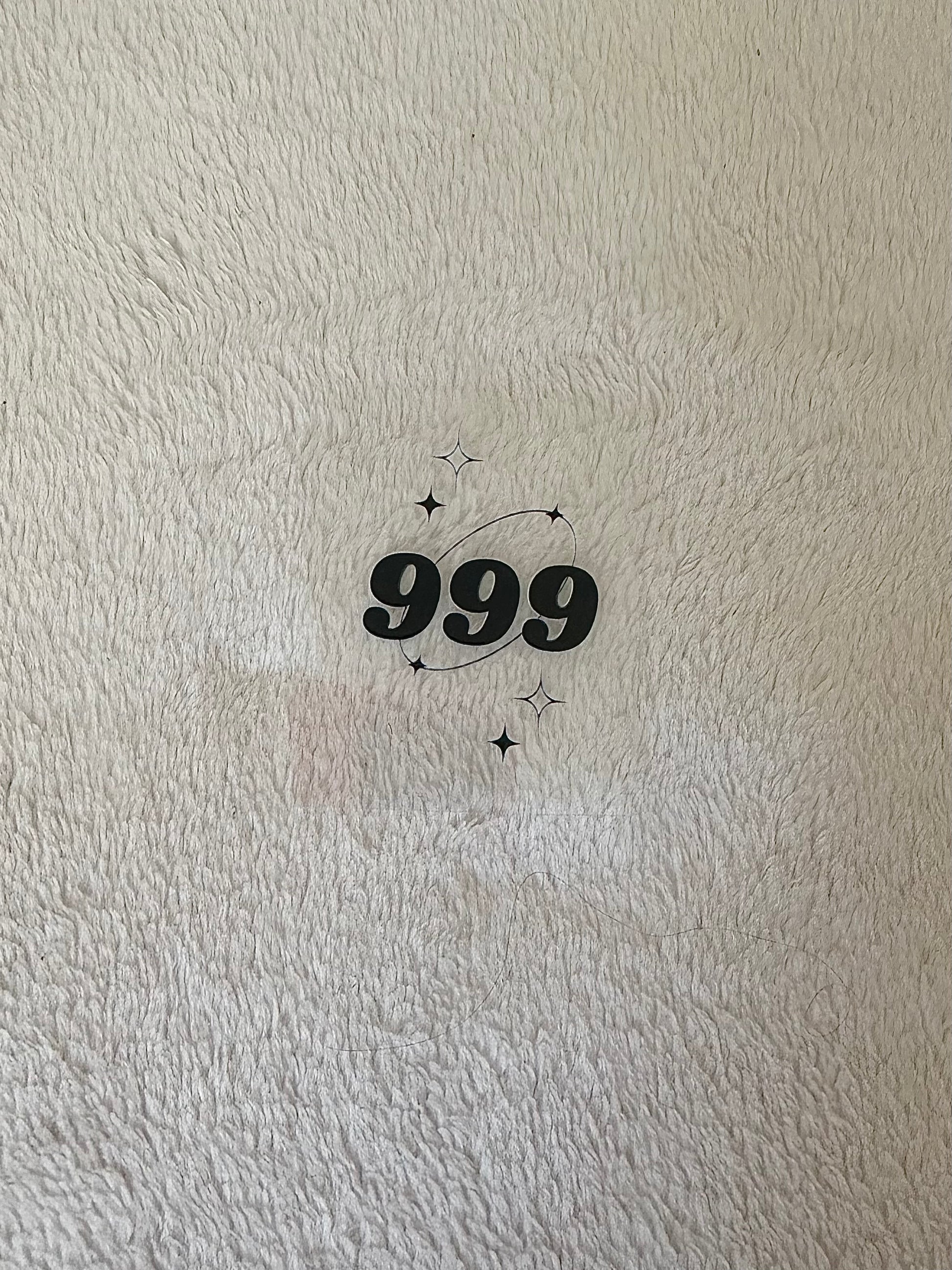 999 angel # decal for keychain ✨