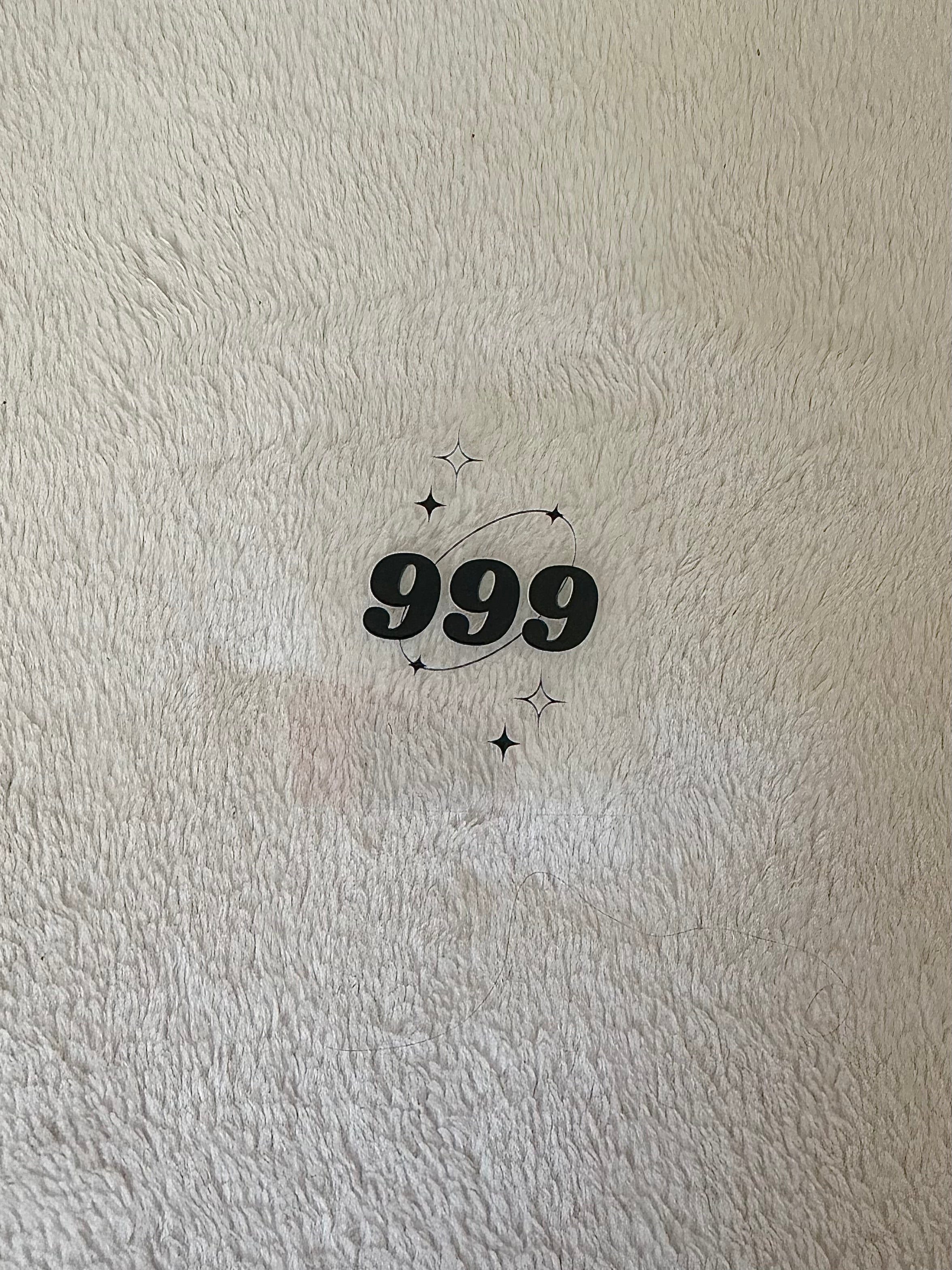 999 angel # decal for keychain ✨