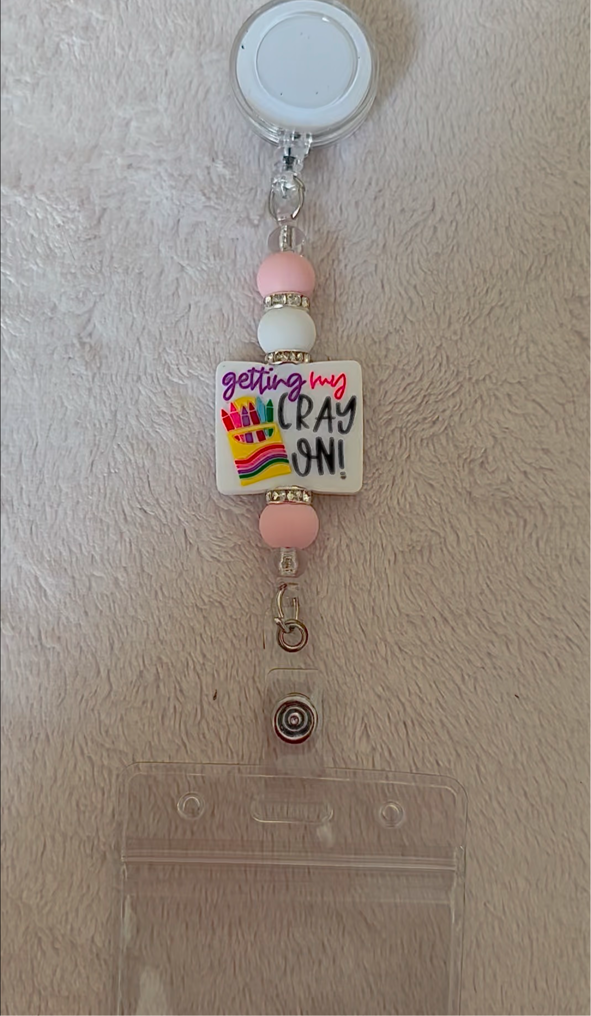 Getting my cray on retractable ID holder