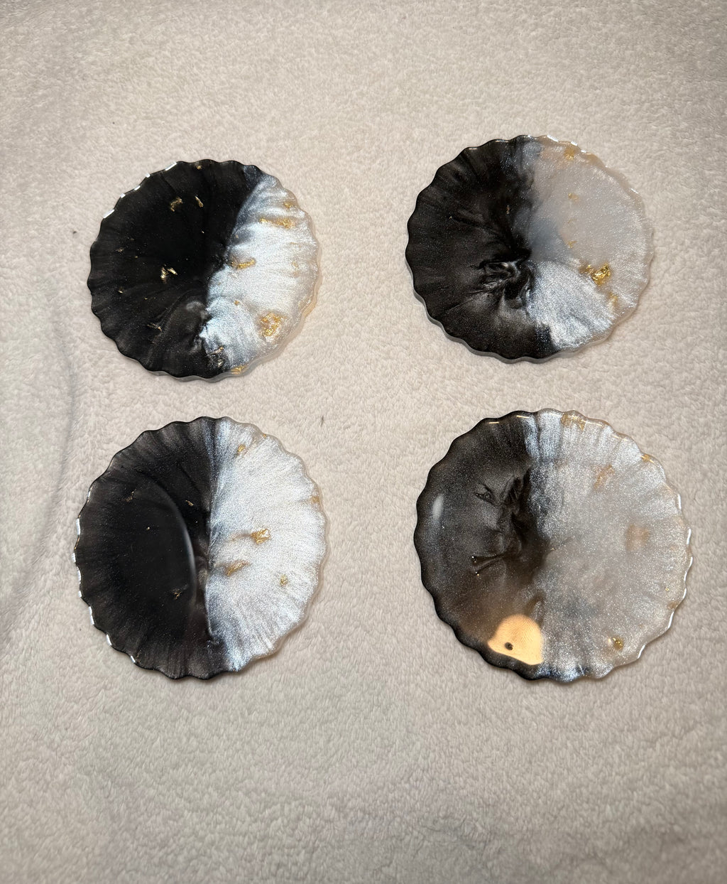 Black marble with gold
