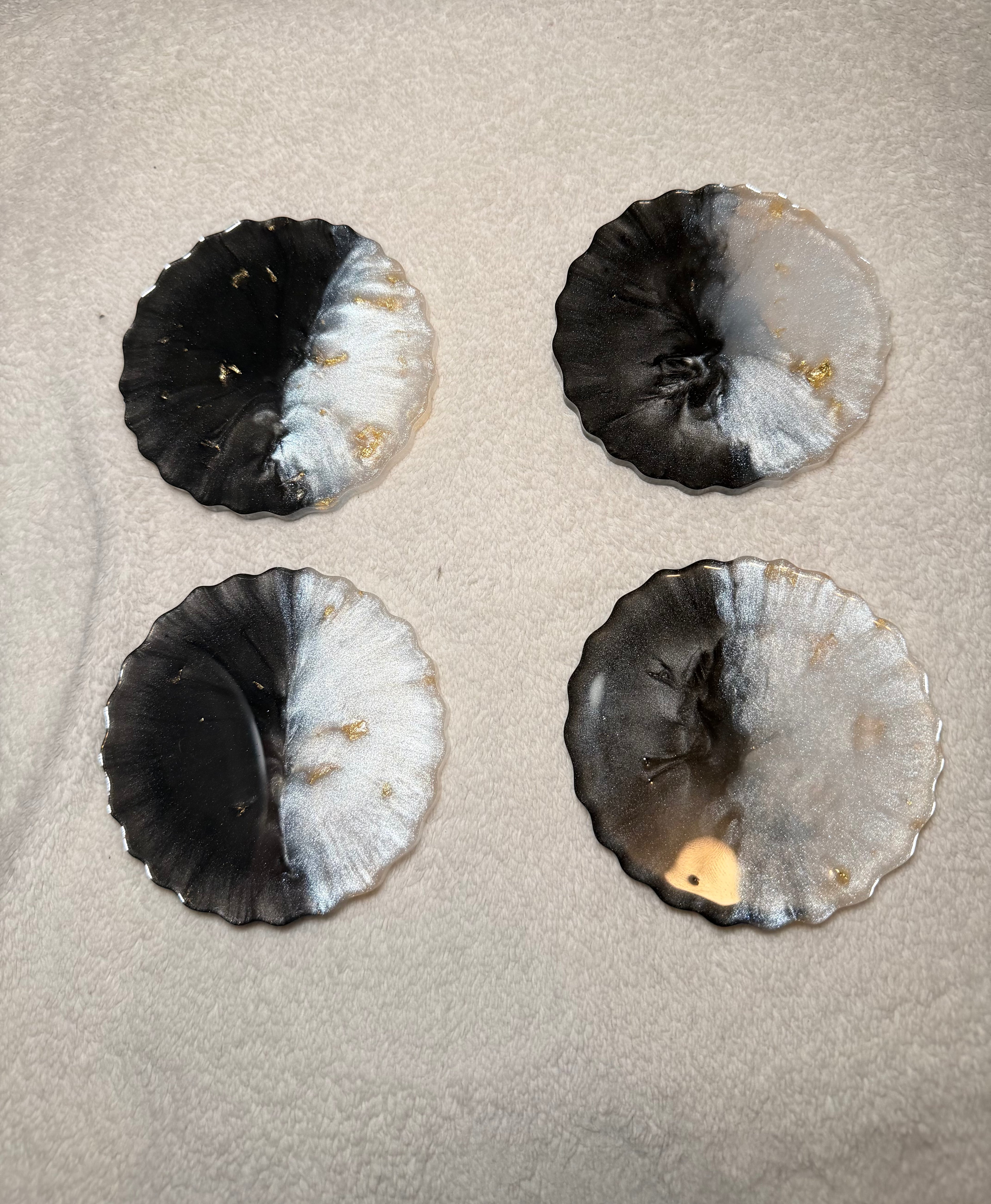 Black marble with gold
