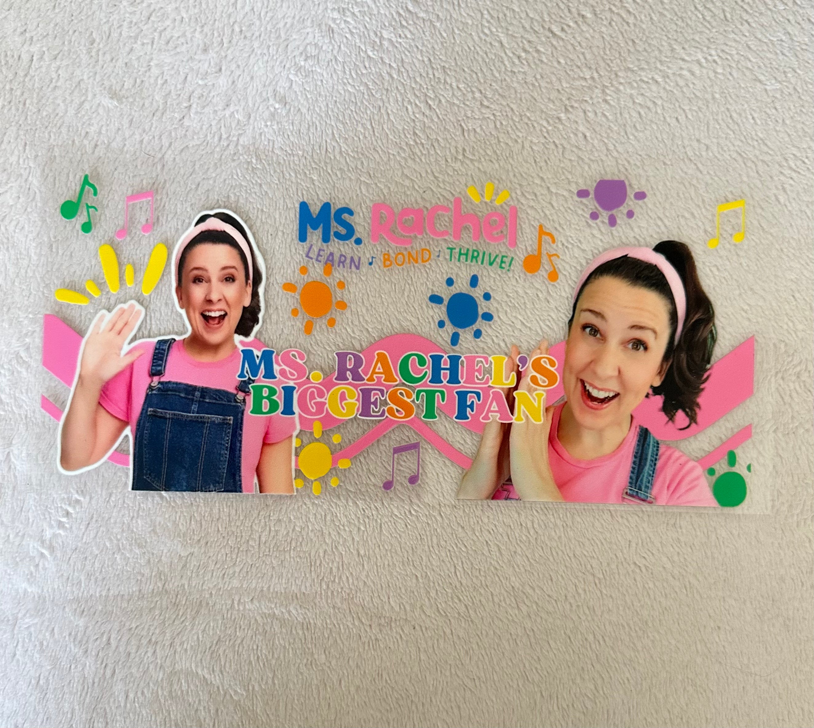 Ms.Rachel decal for 16oz cup