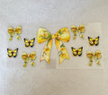 Yellow bow decal for 16oz cup