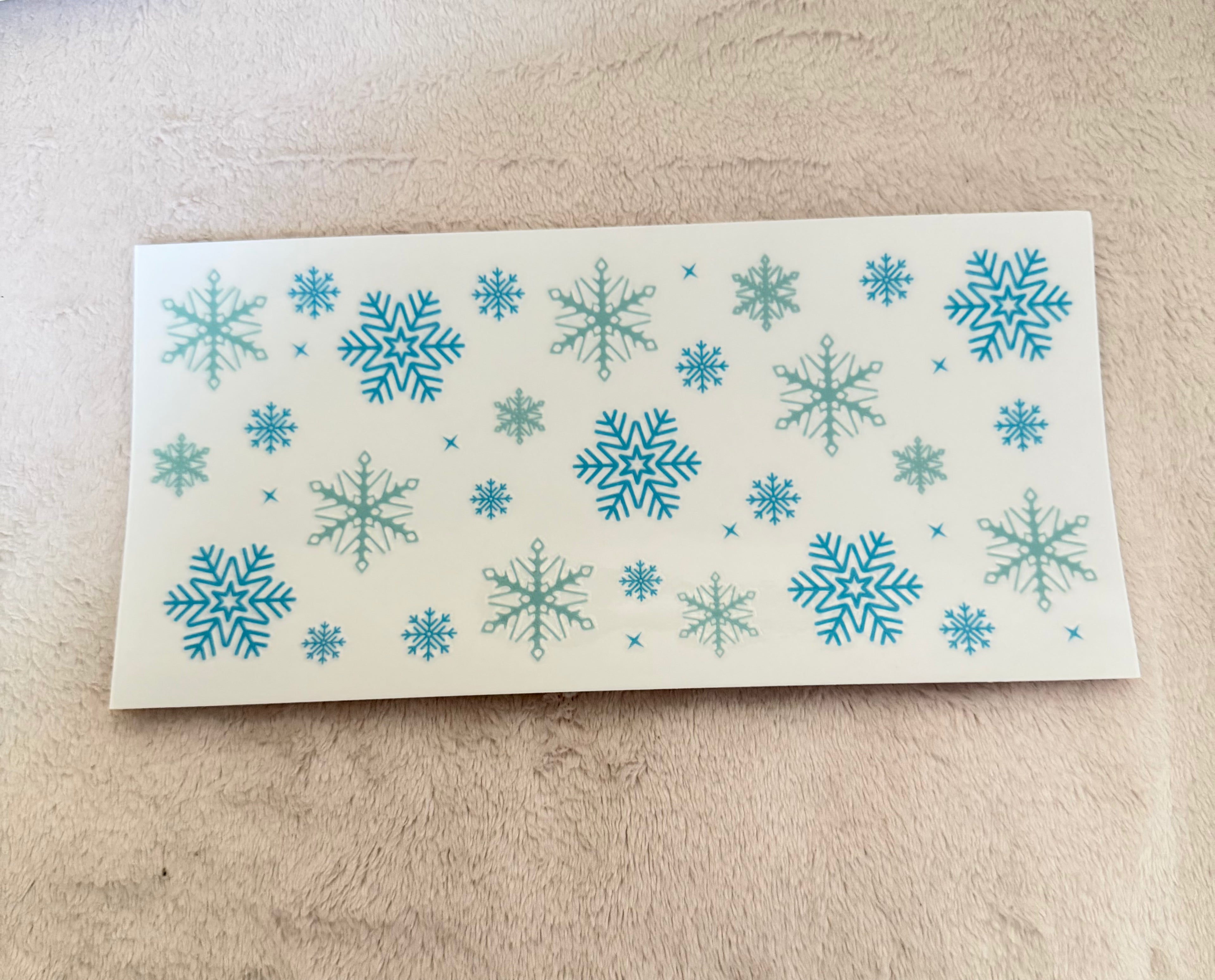 Light blue snowflakes