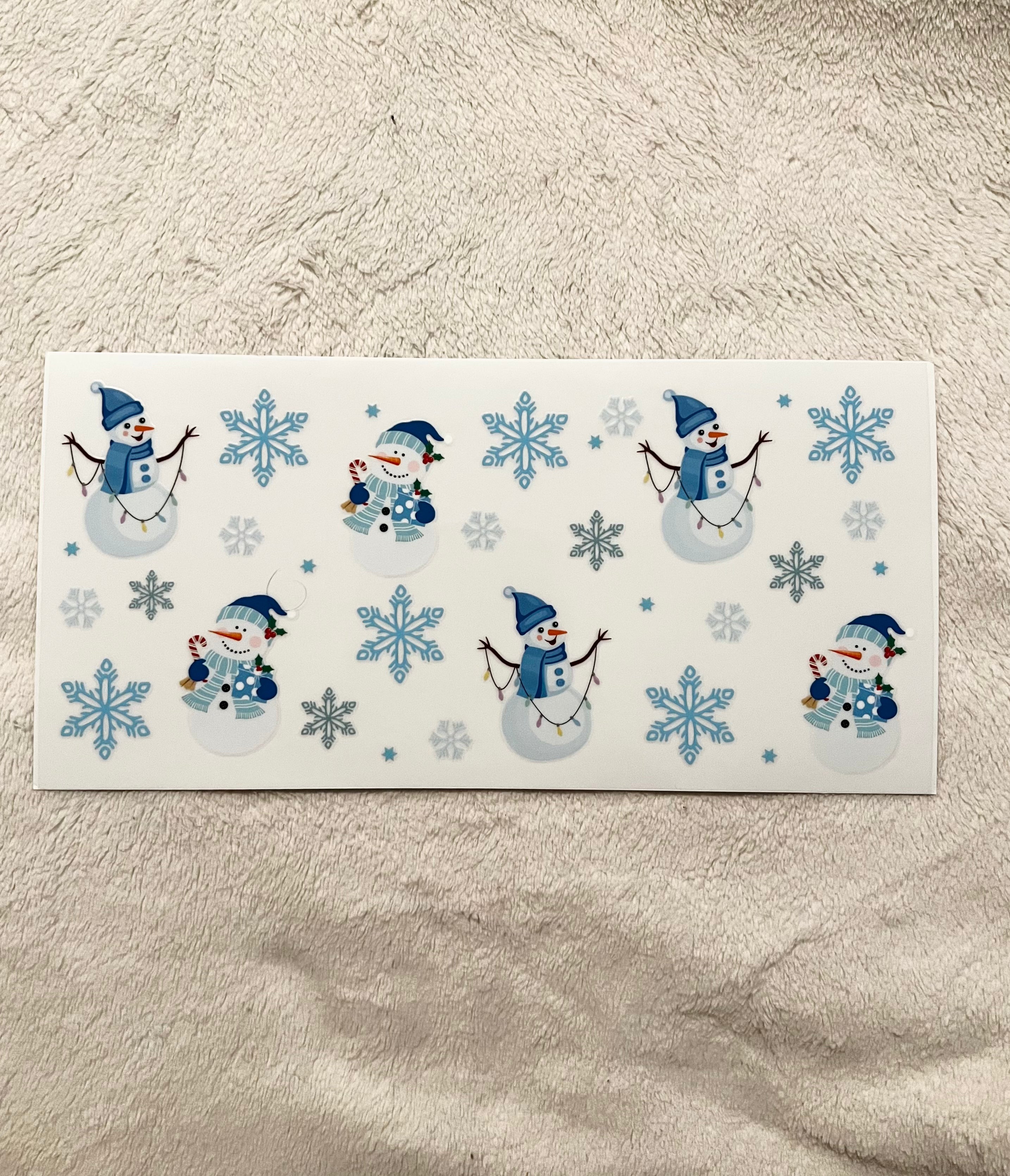 Snowman & snowflakes