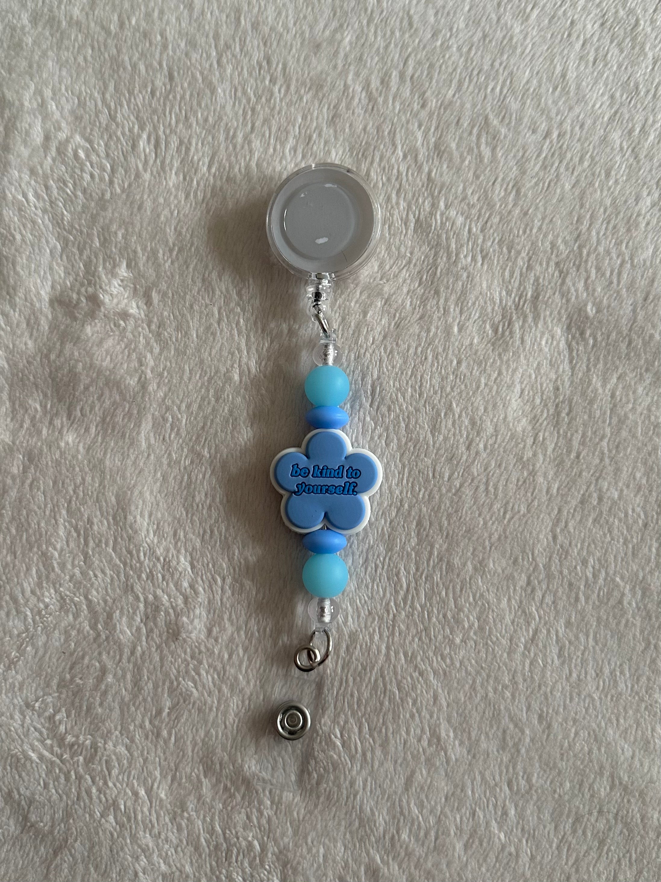 Be kind to yourself retractable ID holder