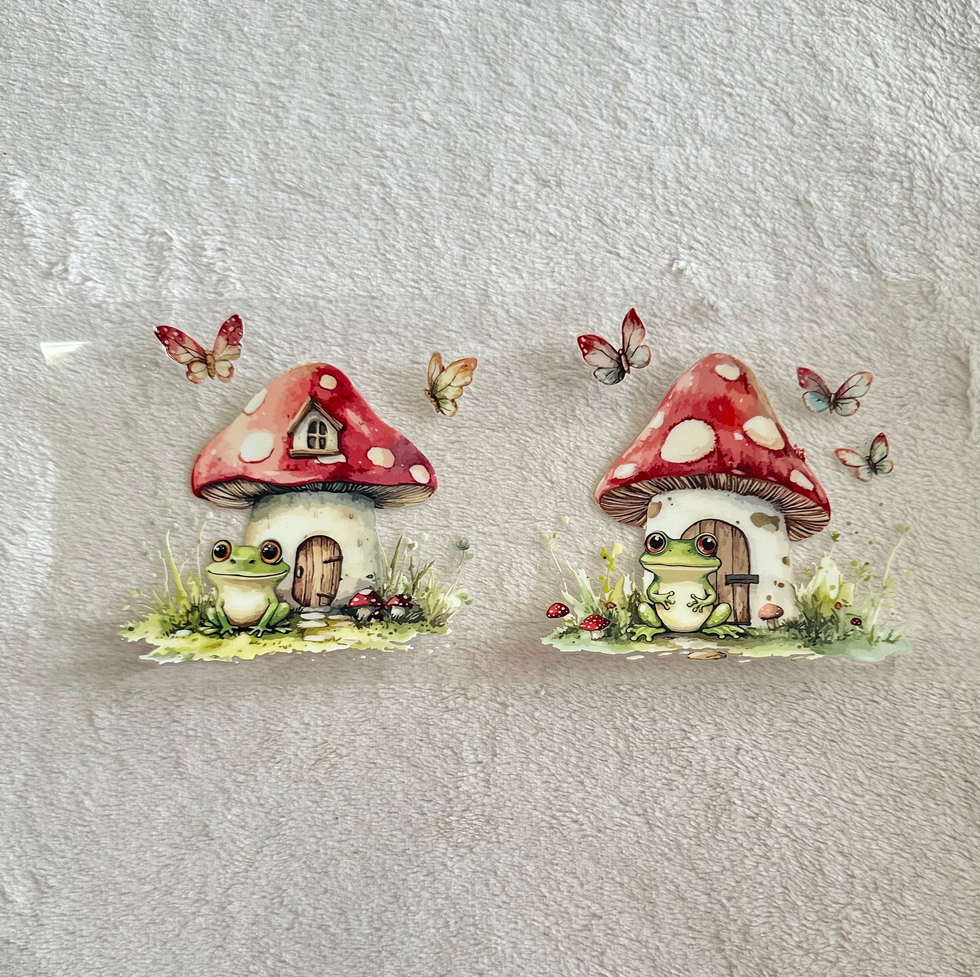 Frog and mushroom