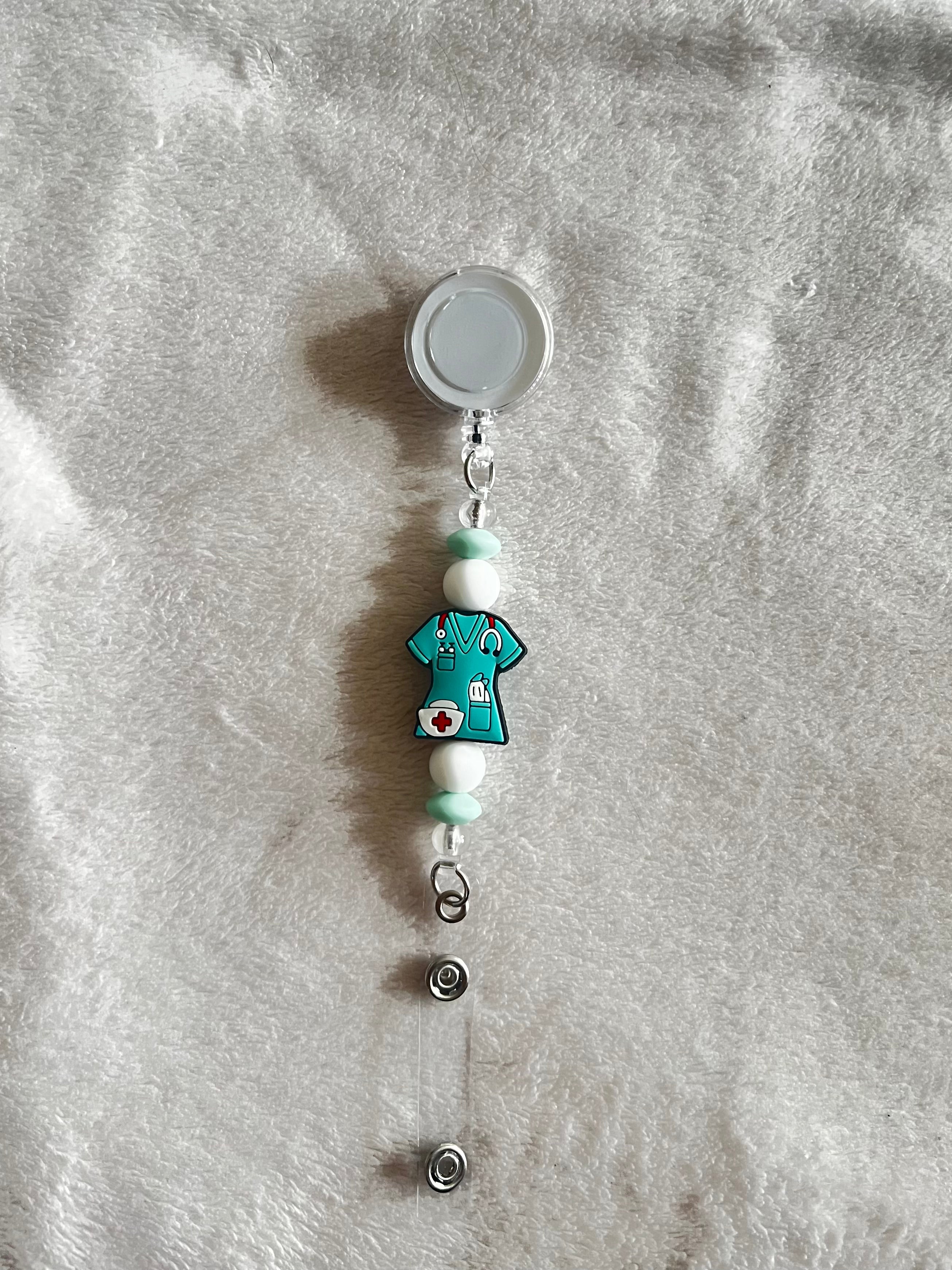 Scrub retractable ID holder