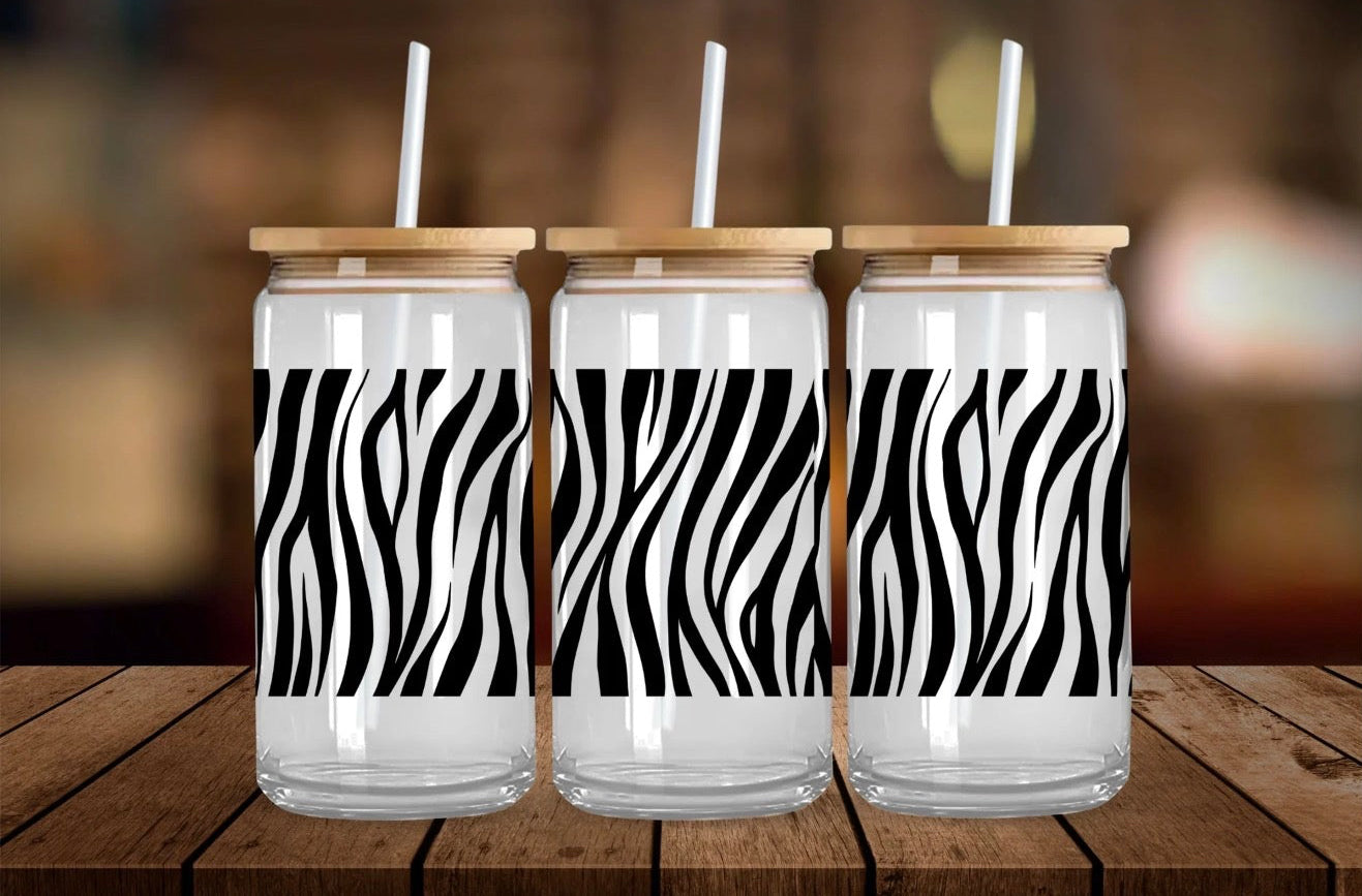 Zebra pattern decal