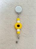 Sunflower retractable ID holder
