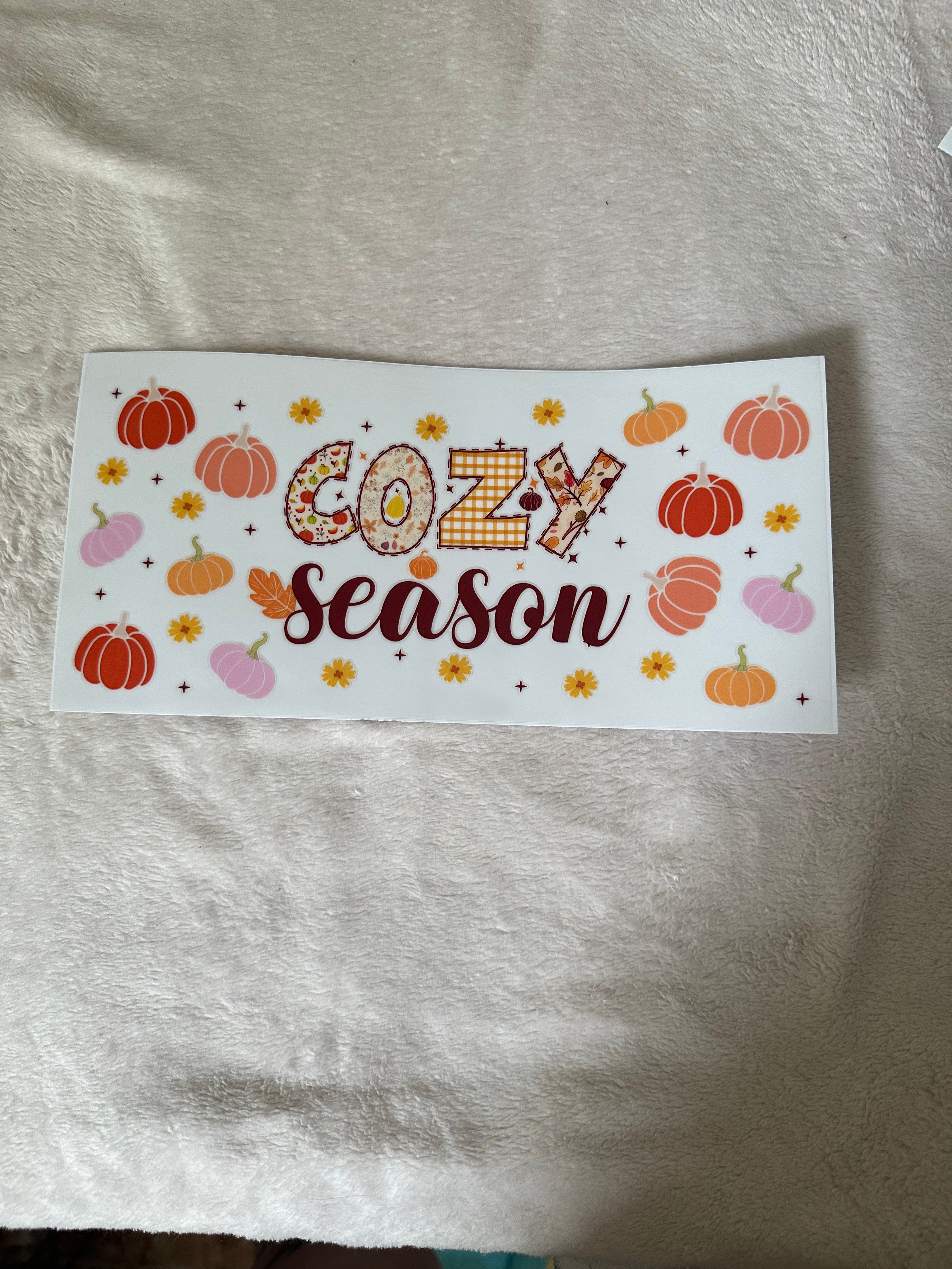 Cozy season decal