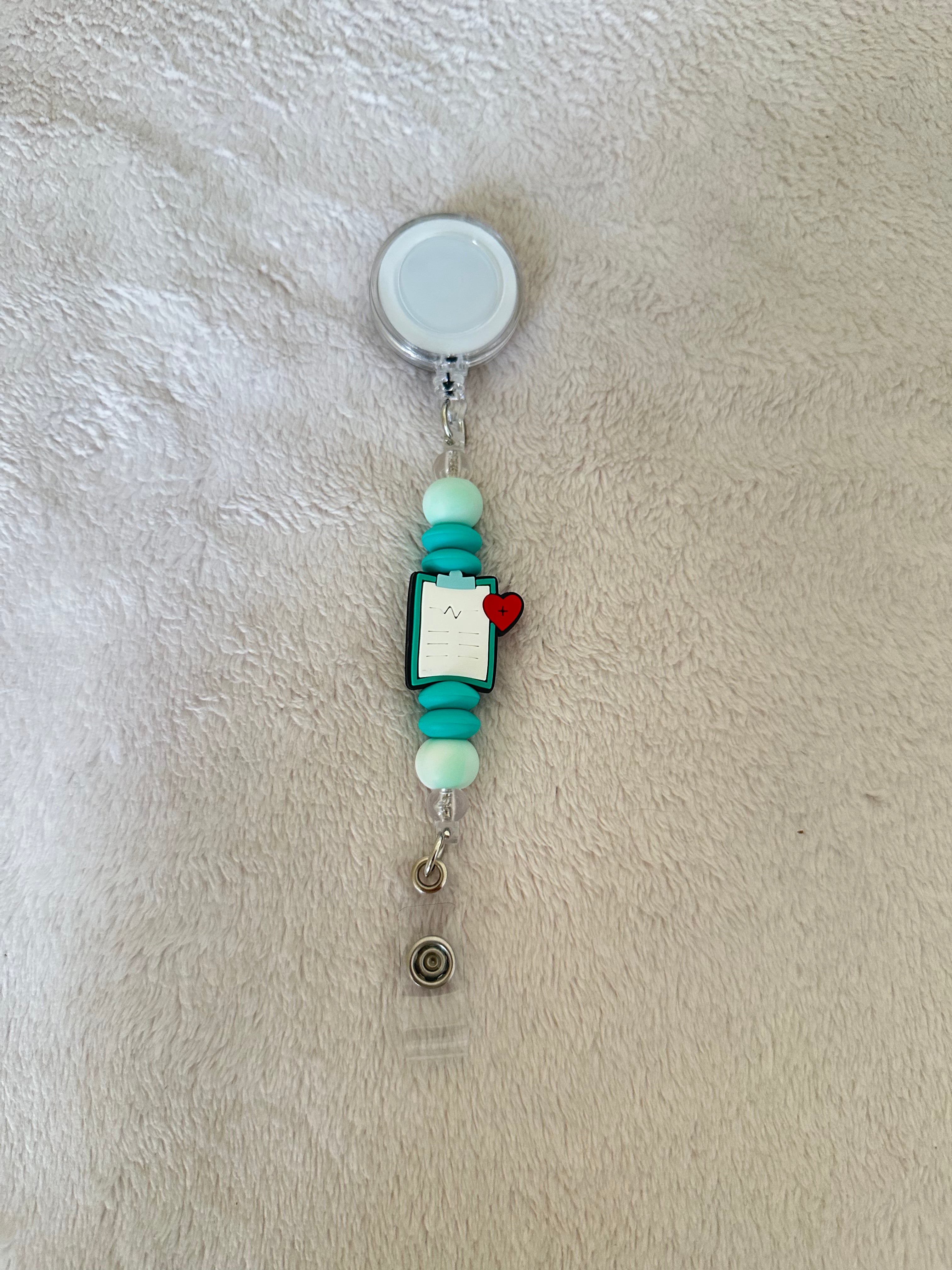 Nurse retractable ID holder