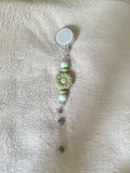 Floral retractable ID holder