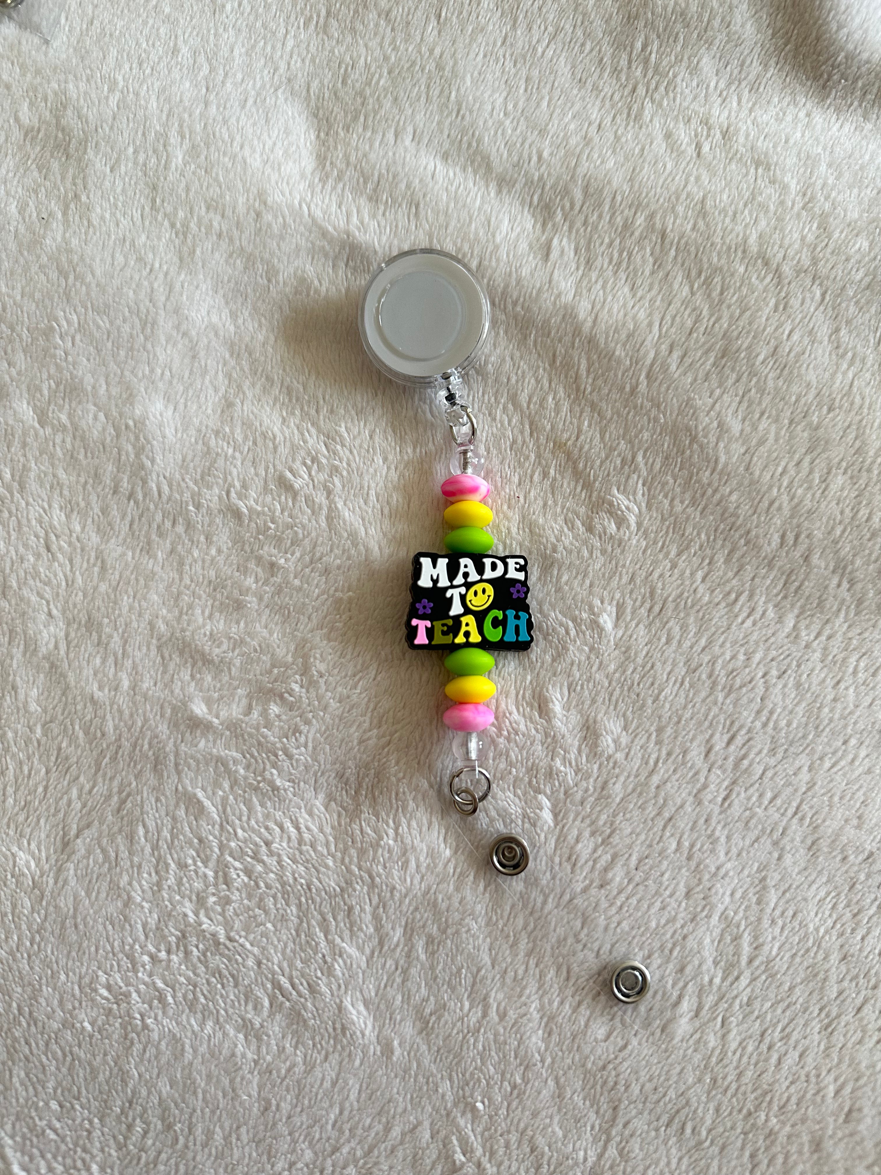 Made to teach retractable ID holder