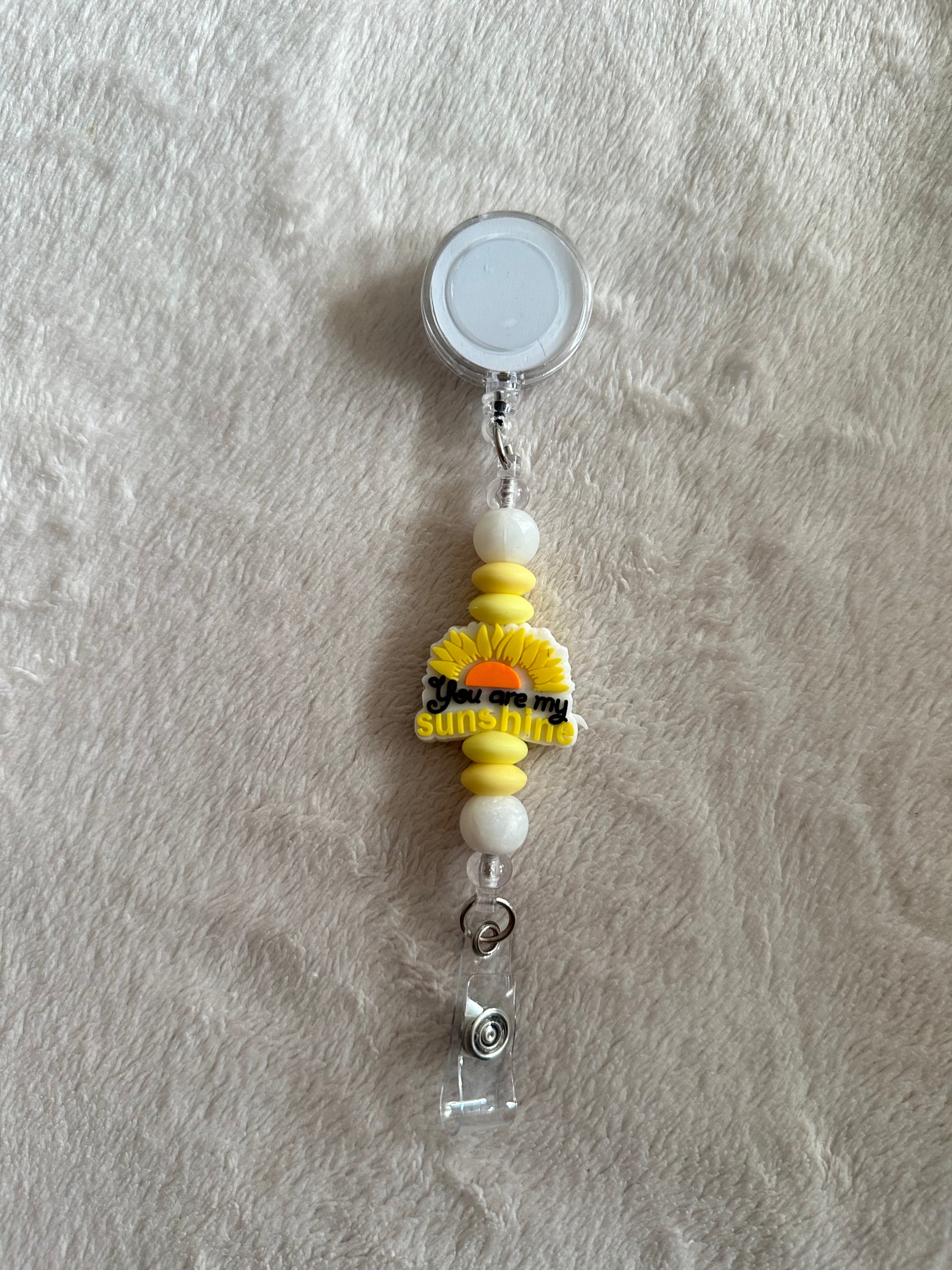 You are my sunshine retractable ID holder