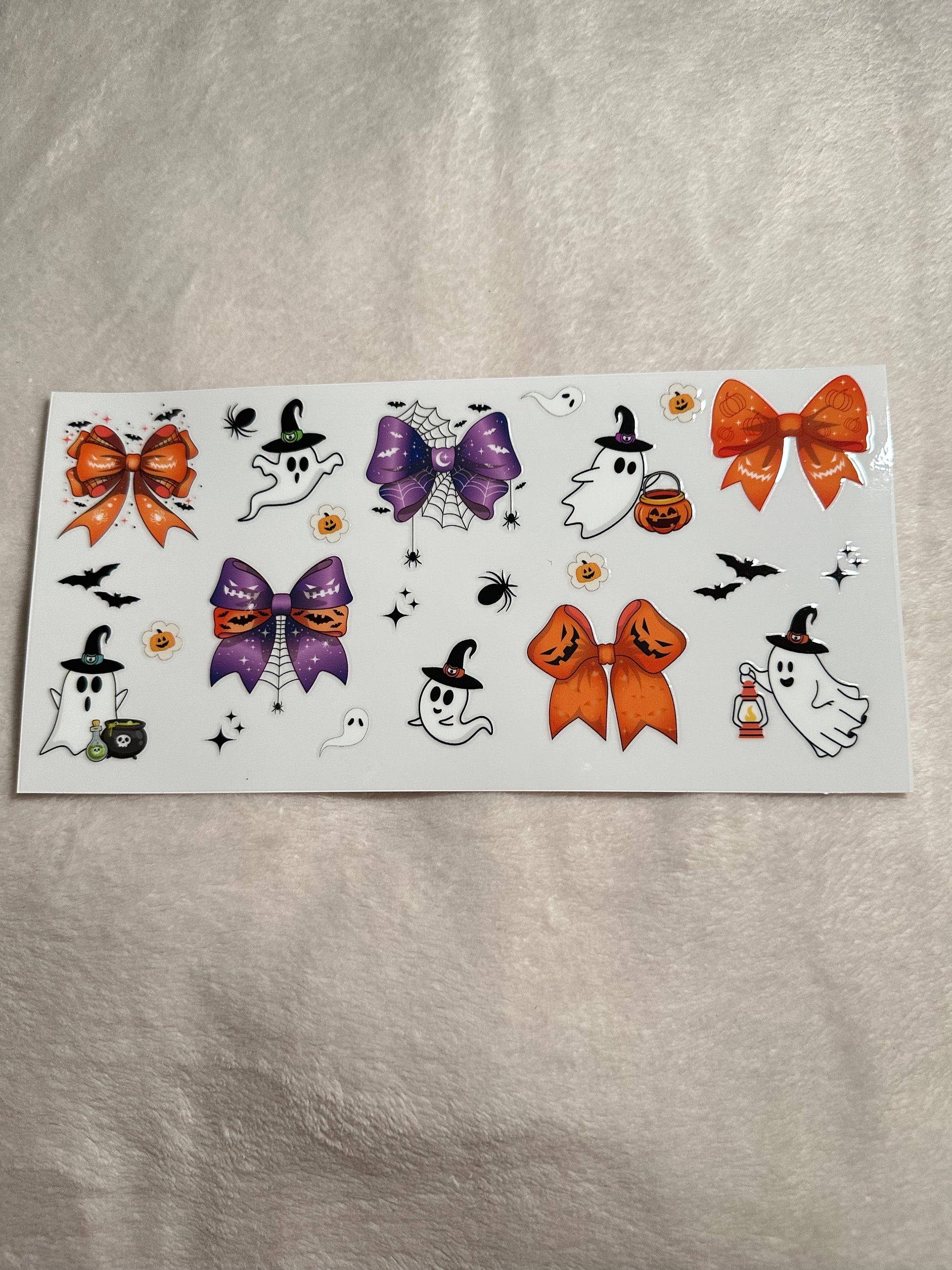 Bow and ghost decal