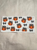 Pumpkin and bows decal