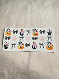 Pumpkin and black bows