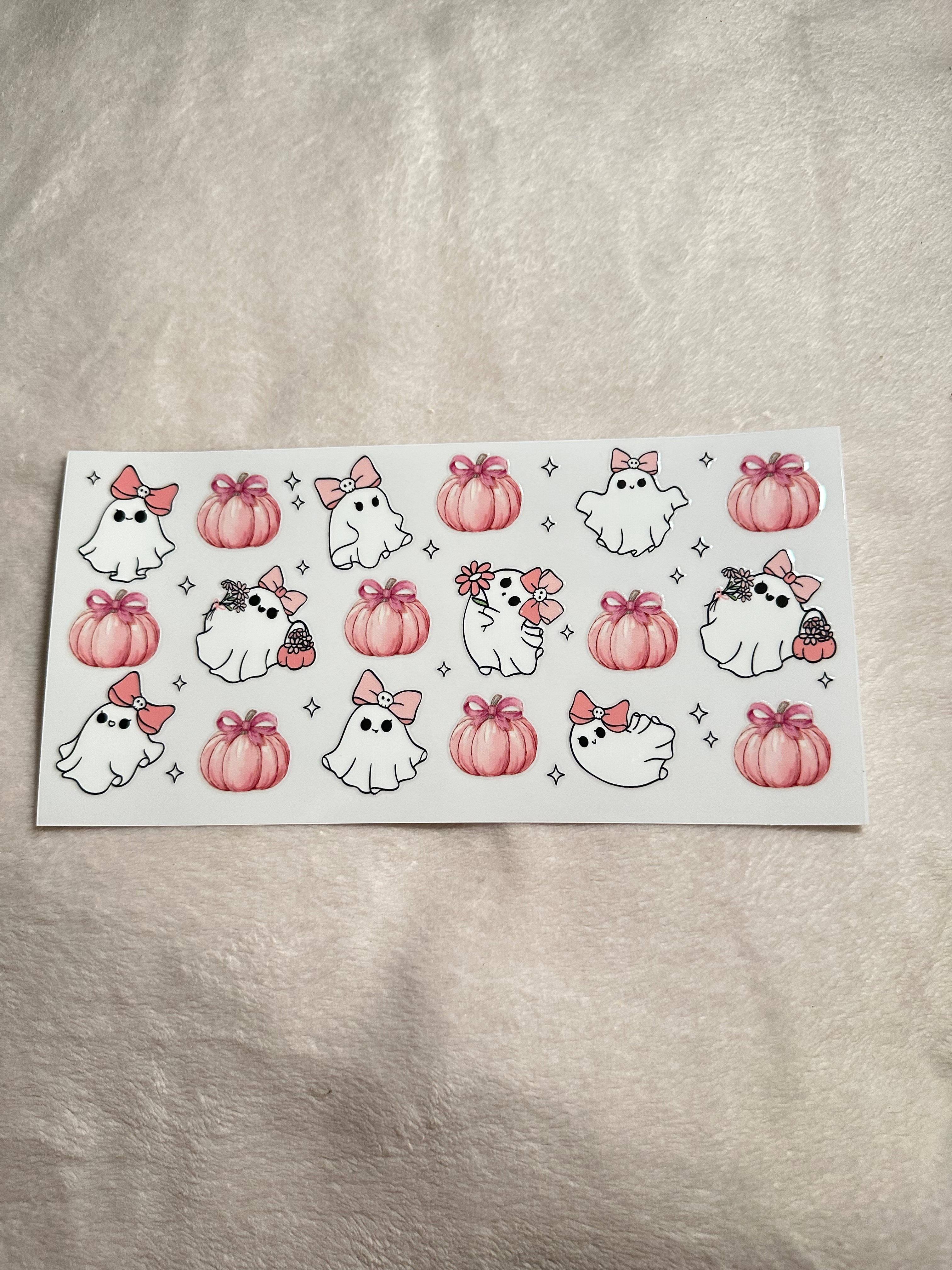 Pink pumpkin and bows