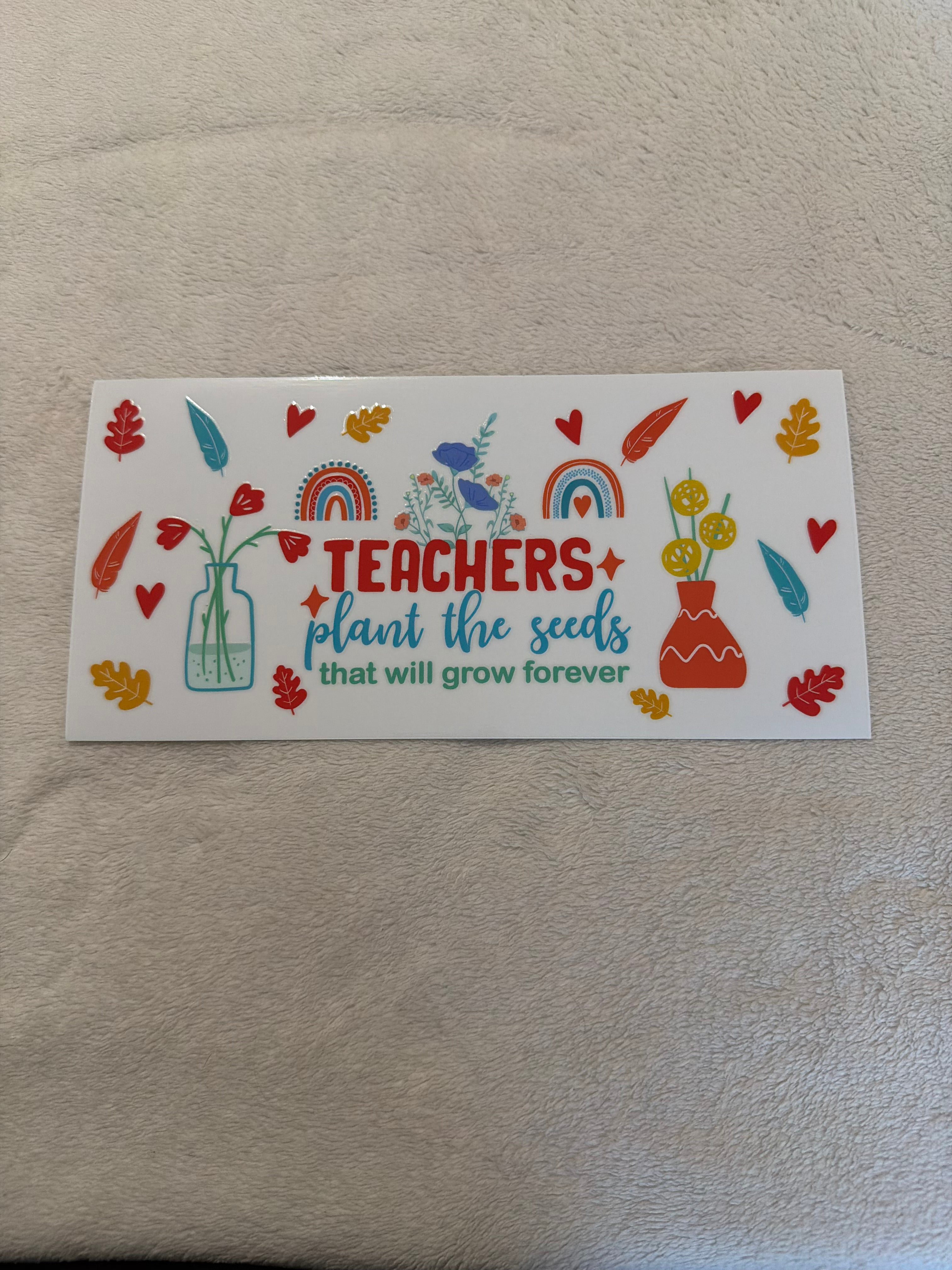 Teacher plant seeds