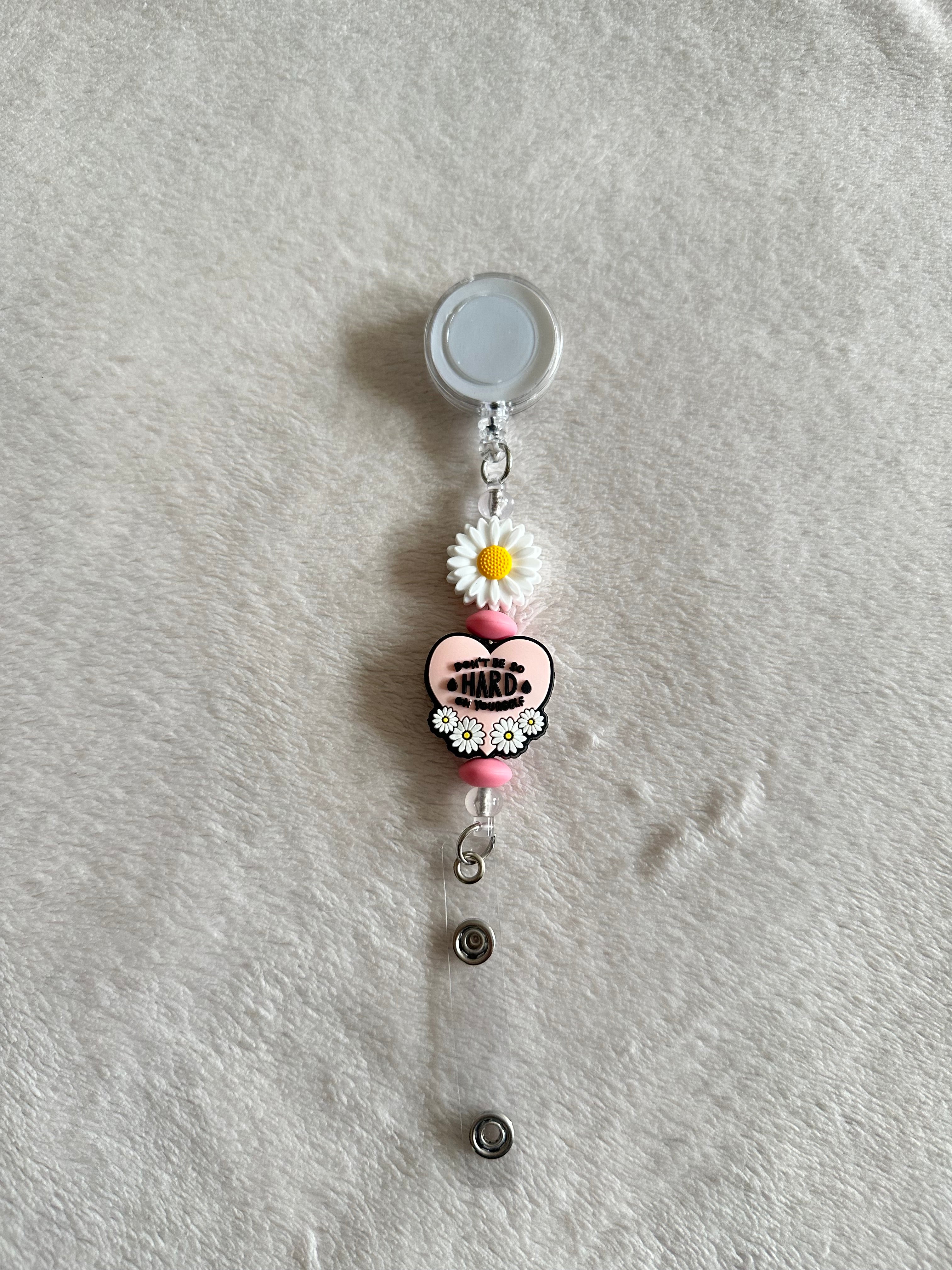 Don't be so hard on yourself retractable ID holder