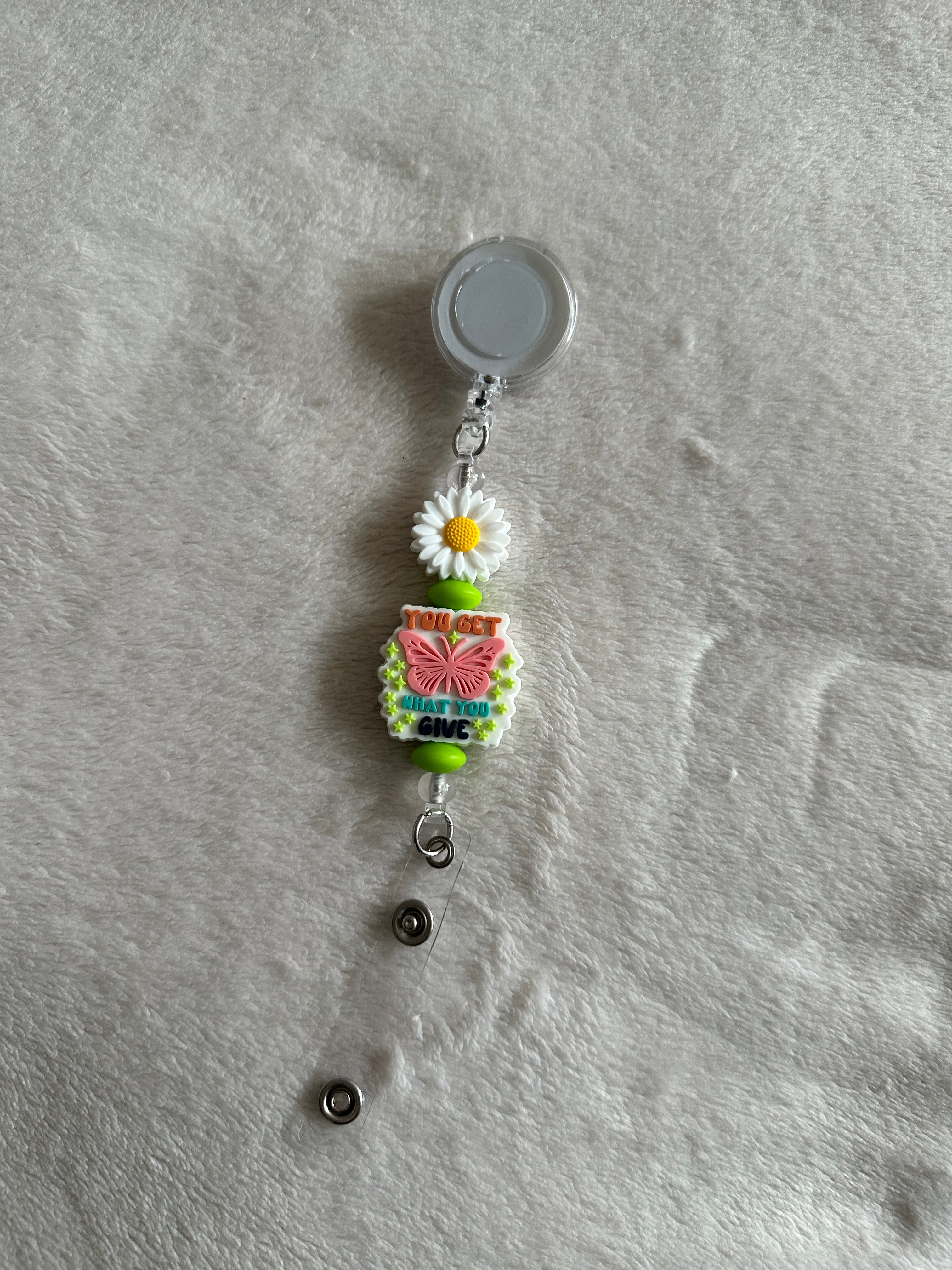 You get what you give retractable ID holder