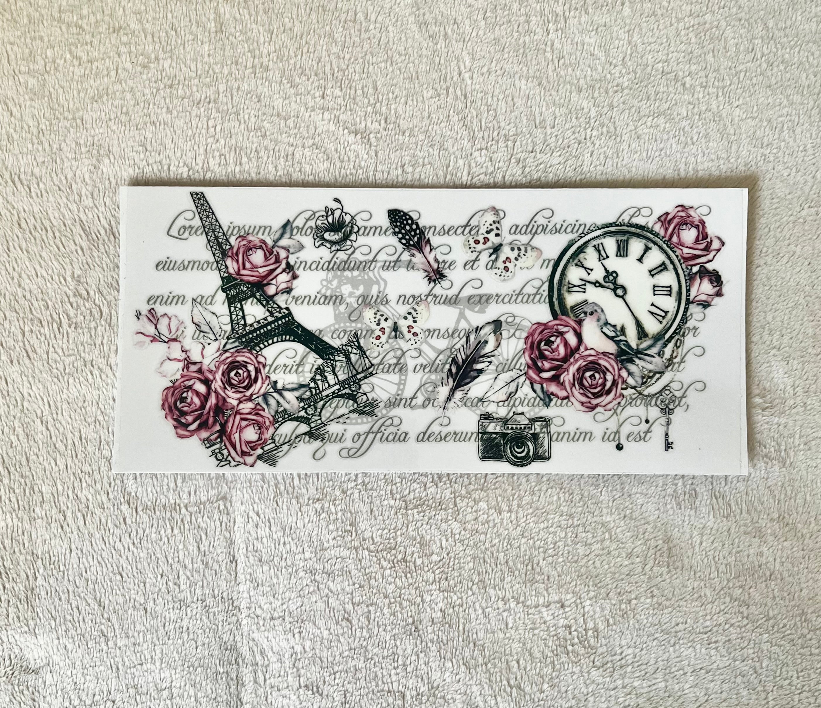 Paris 6 decal for cups