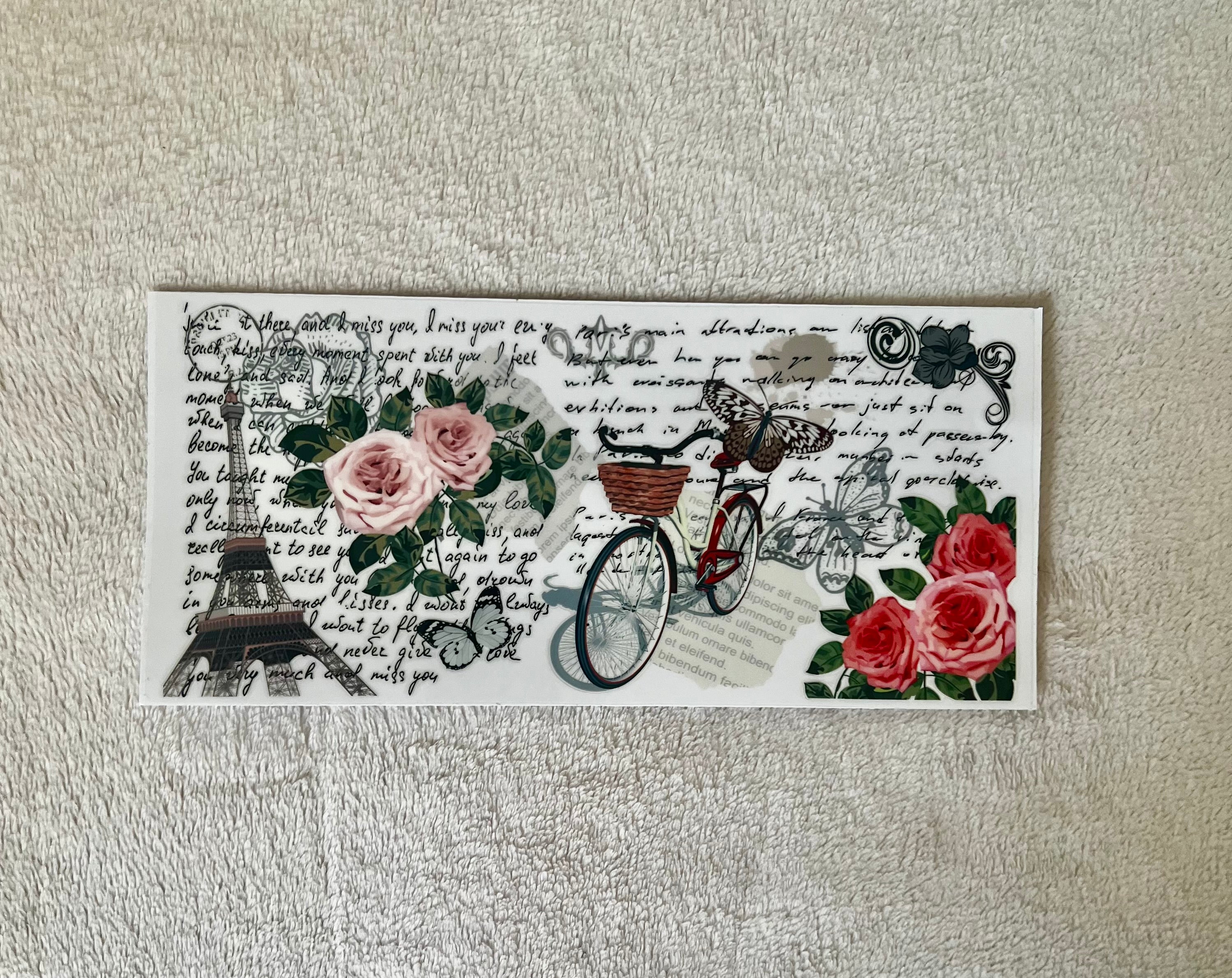 Paris 4 decal for cups