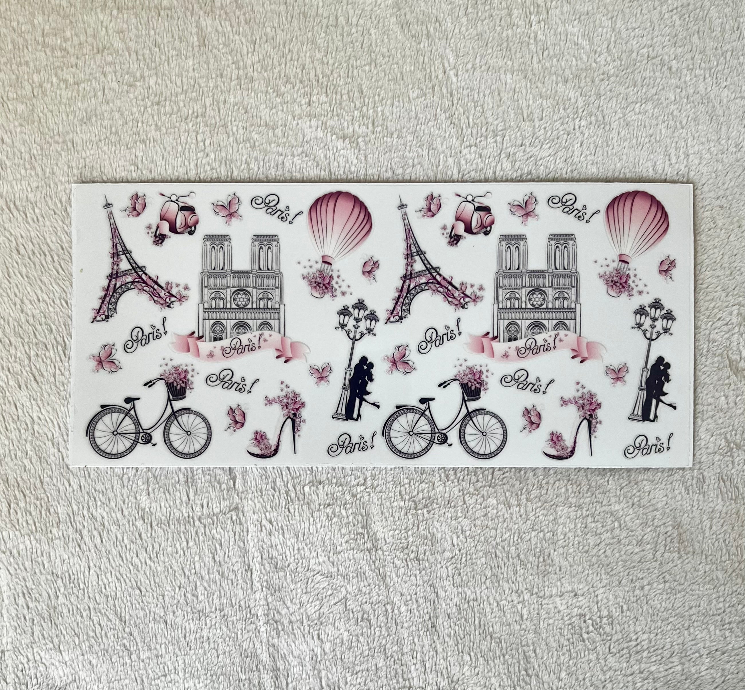 Paris 3 decal for cups