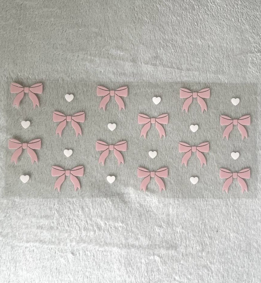 Pink bow decal 9